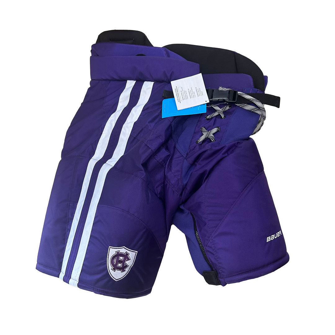 Bauer Nexus - Pantalon de hockey NCAA Pro Stock (violet/blanc)